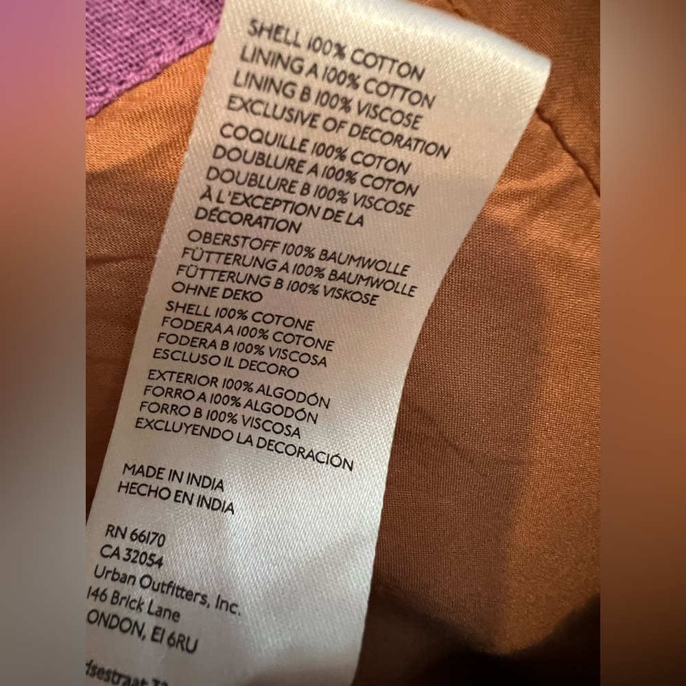 #624 Free People Indigo Sun Jumpsuit in Gold Combo size Large - Picture 9 of 9